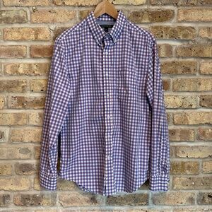 Banana Republic Softwash Tailored Slim Fir Pink, Blue, Purple, White Button Down